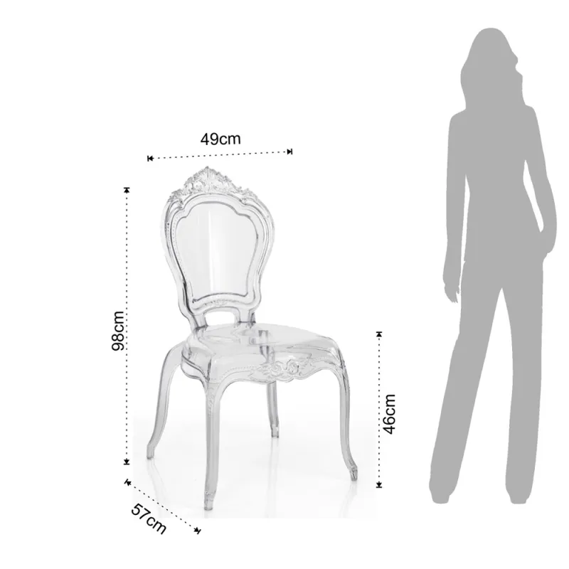 Scaun De Interior-Exterior Lisbona Clear 3974 Tomasucci Italia 