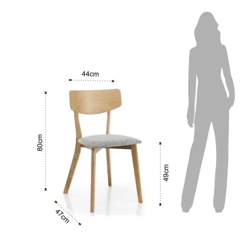 Scaun Din Lemn Masiv Varm Wood 3996 Tomasucci Italia 