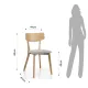 Scaun Din Lemn Masiv Varm Wood 3996 Tomasucci Italia 