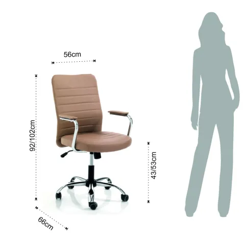 Scaun Birou Wichita Brown 4021 Tomasucci Italia 