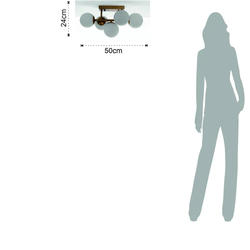 Plafoniera Galaxy 4074 Tomasucci Italia 