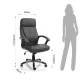 Scaun Birou Rye Black 4084 Tomasucci Italia 