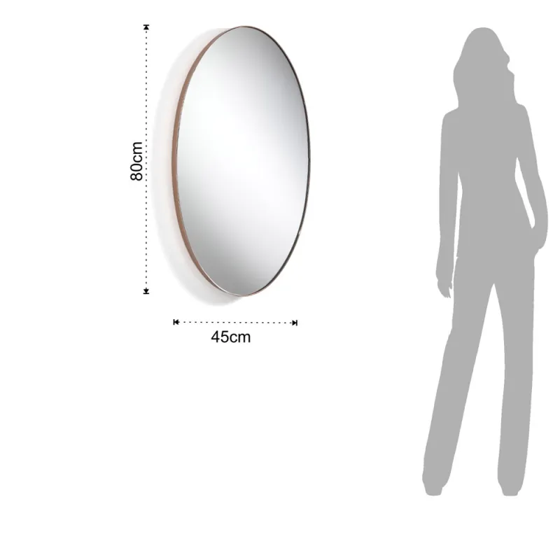 Oglinda De Perete Oval Copper 4093 Tomasucci Italia 