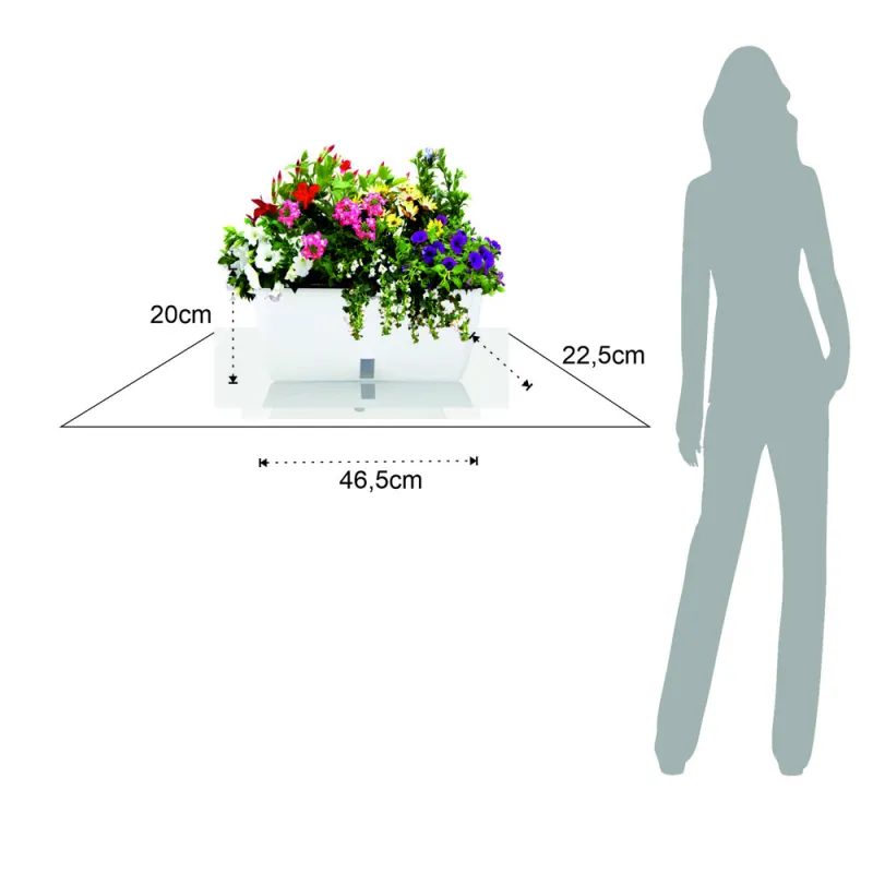 Ghiveci Cu Udare Automata Interior-Exterior Dahlia Big 4165 Tomasucci Italia 