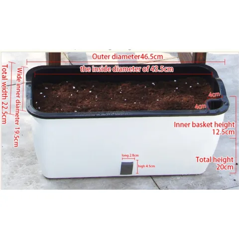 Ghiveci Cu Udare Automata Interior-Exterior Dahlia Big 4165 Tomasucci Italia 