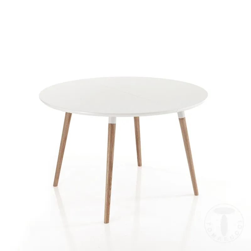 Masa Rotunda Expensibila Ego Wood 4177 Tomasucci Italia 