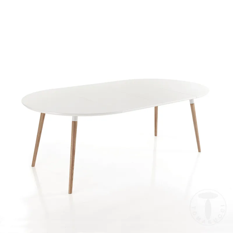 Masa Rotunda Expensibila Ego Wood 4177 Tomasucci Italia 