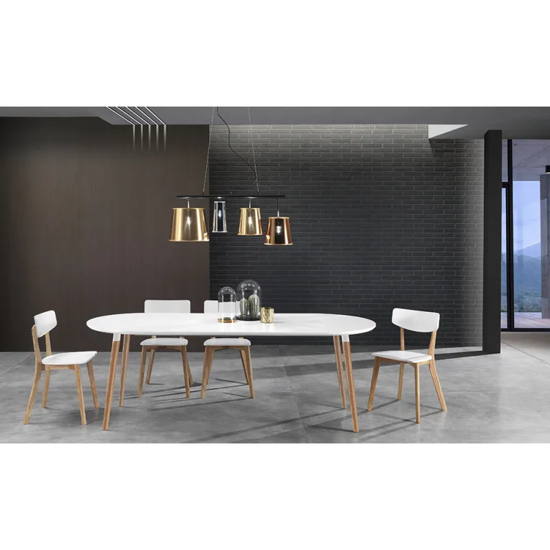 Masa Rotunda Expensibila Ego Wood 4177 Tomasucci Italia 