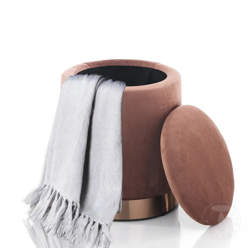 Taburet Tapitat Container Dido Powder Pink 4184 Tomasucci Italia 