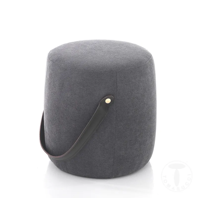 Taburet Tapitat Drum Dark Grey 4188 Tomasucci Italia 