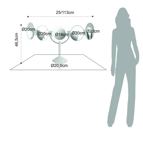 Oglinda De Masa Cu Led Penta 4200 Tomasucci Italia 