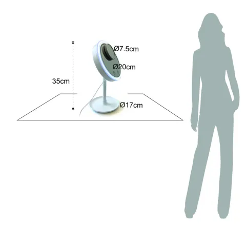 Oglinda De Masa Cu Led Makeup 4201 Tomasucci Italia 