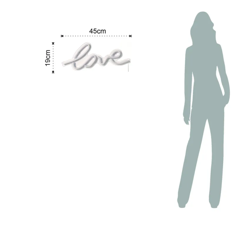 Tablou Led "Love" Love 4247 Tomasucci Italia 