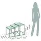 Set 3 Masute De Cafea 3 Cece 4263 Tomasucci Italia 