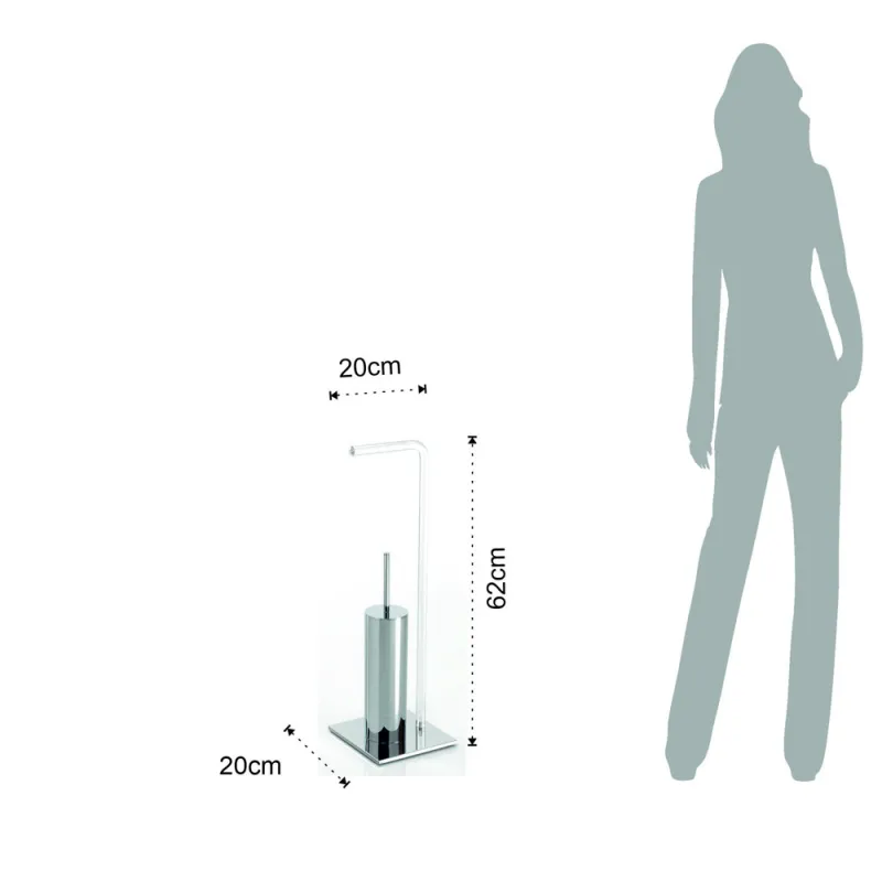 Coloana Suport Periuta De Dinti Si Hartie Igienica Adina 4272 Tomasucci Italia 