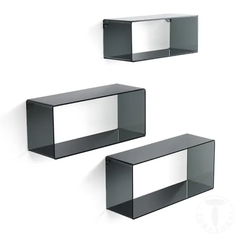 Set 3 Rafturi De Perete 3 Angel Black 4278 Tomasucci Italia 