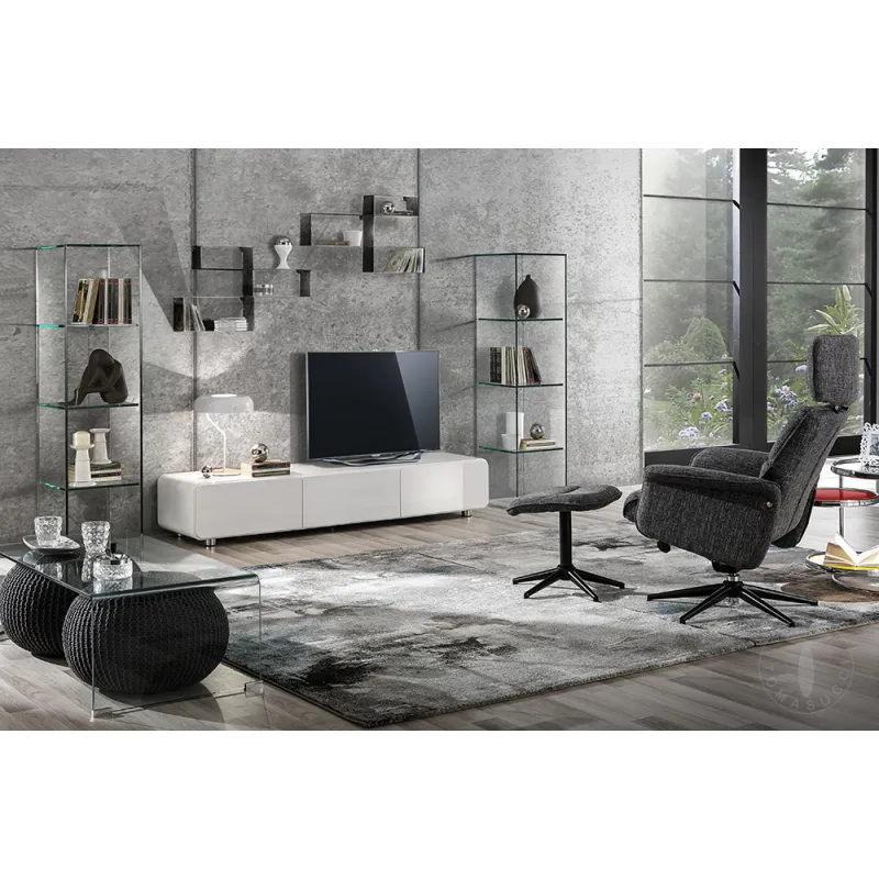 Set 3 Rafturi De Perete 3 Angel Black 4278 Tomasucci Italia 