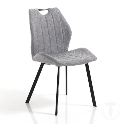 Scaun Tapitat Cu Stofa Monia Grey 4286 Tomasucci Italia 