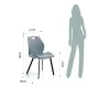 Scaun Tapitat Cu Stofa Monia Grey 4286 Tomasucci Italia 