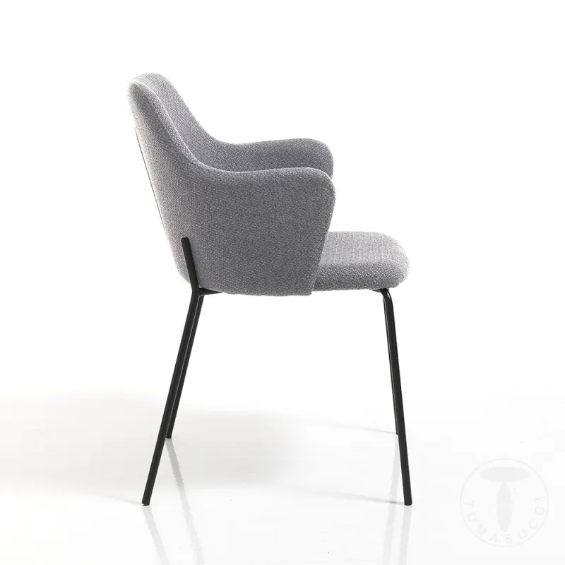 Scaun Tapitat Cu Stofa Sonia Grey 4287 Tomasucci Italia 