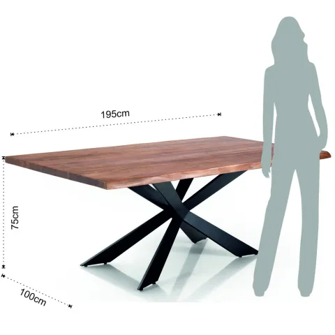 Masa Din Lemn Masiv Amon 4297 Tomasucci Italia 