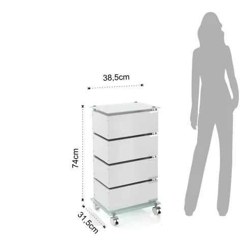 Comoda Cu Roti Bobo 4C 4325 Tomasucci Italia 