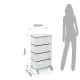 Comoda Cu Roti Bobo 4C 4325 Tomasucci Italia 