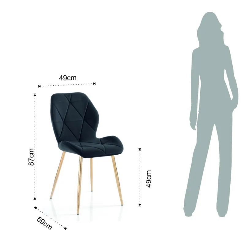 Scaun Captusit New Kemy Gold 4332 Tomasucci Italia 