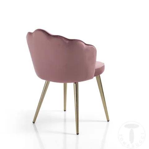Scaun Captusit Shell Pink 4335 Tomasucci Italia 