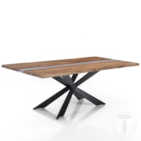 Masa Din Lemn Masiv De Salcam Anubi 4361 Tomasucci Italia 