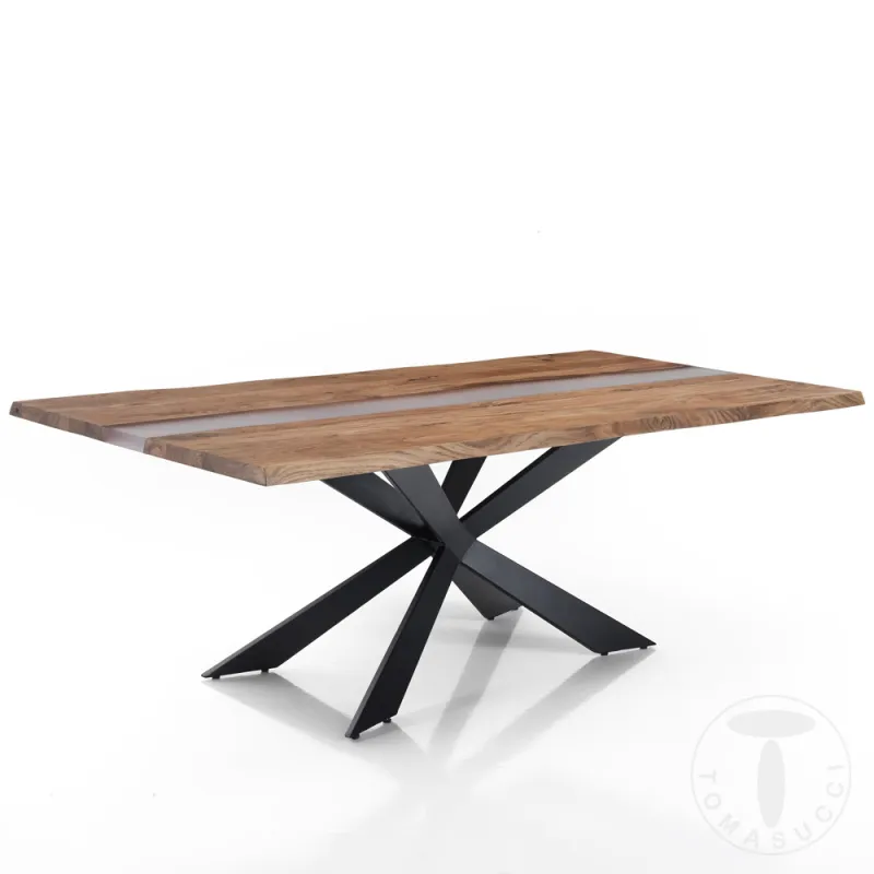 Masa Din Lemn Masiv De Salcam Anubi 4361 Tomasucci Italia 