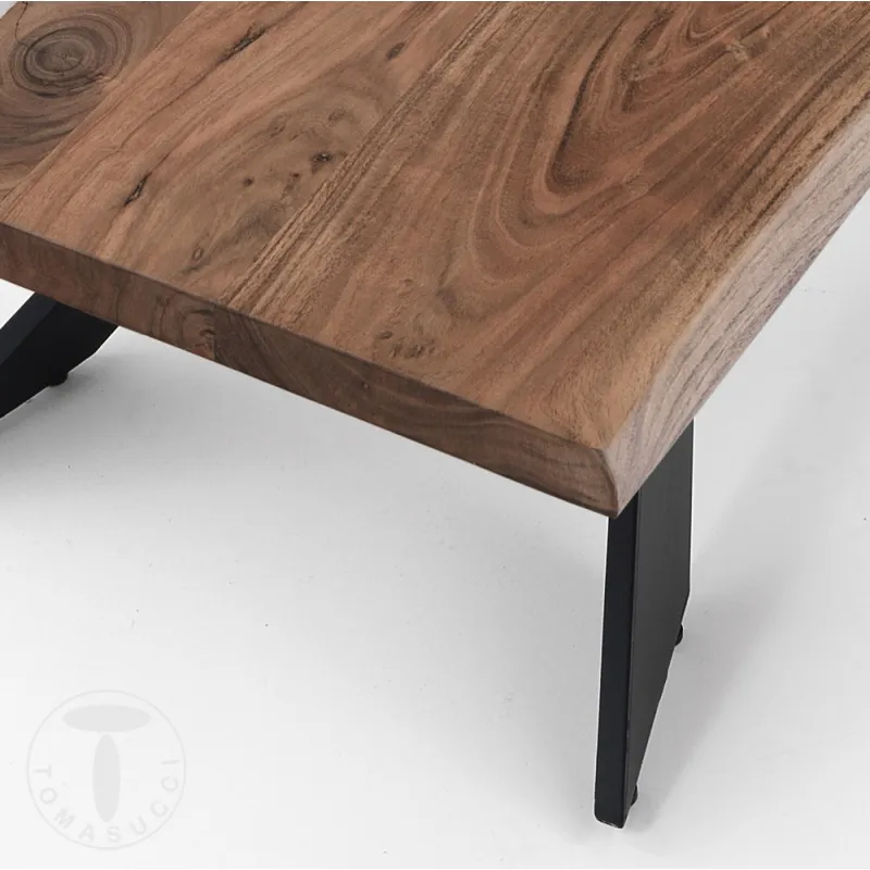 Masa Din Lemn Masiv De Salcam Anubi 4361 Tomasucci Italia 