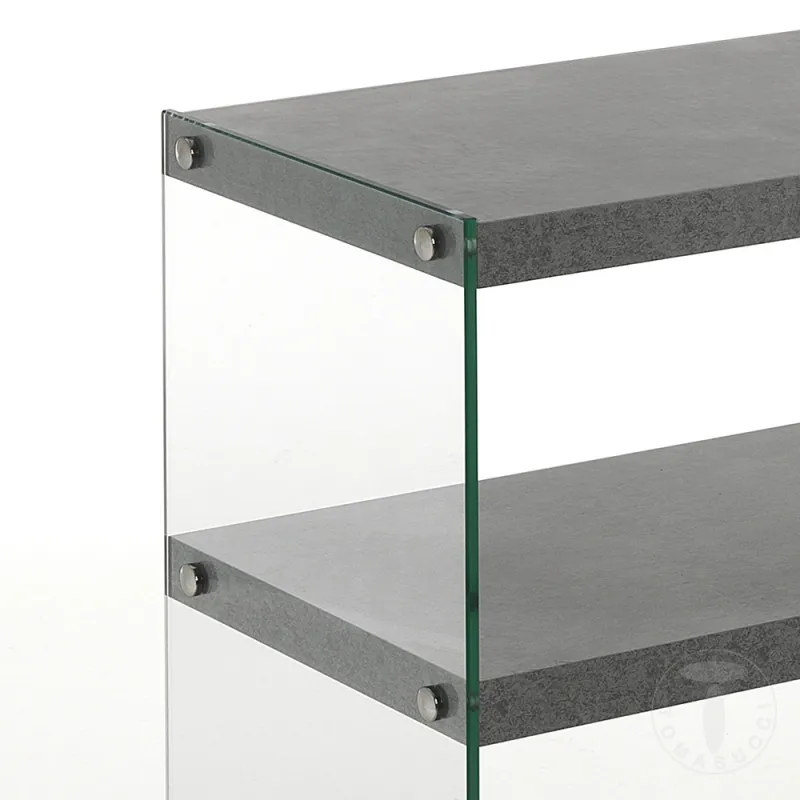 Consola Din Sticla Securizata Nancy Cement 4367 Tomasucci Italia 