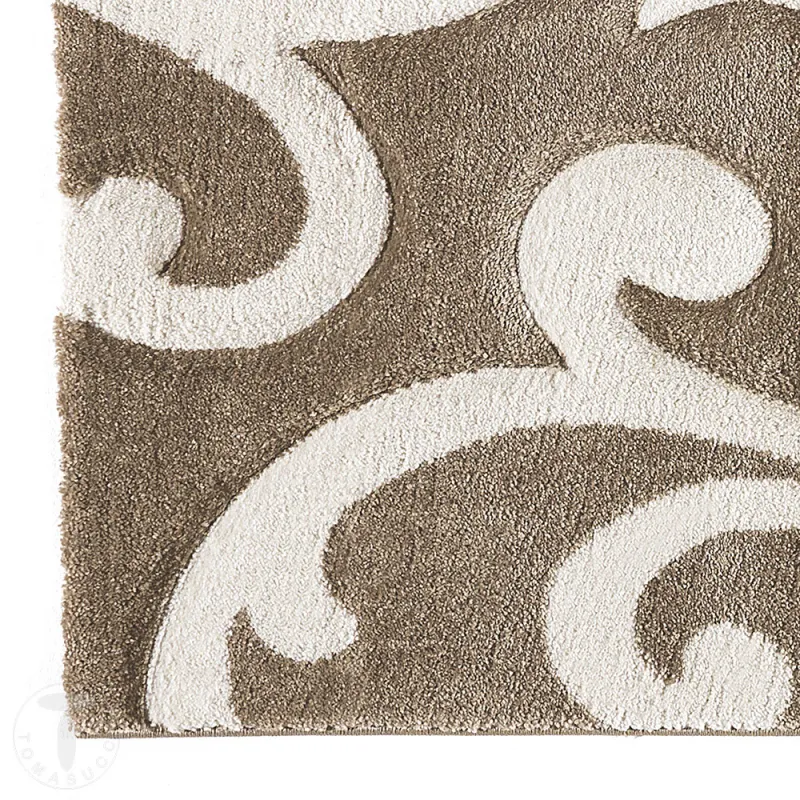 Covor Sculptat Manual Damasko Cream 4390 Tomasucci Italia 