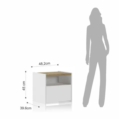 Noptiera Teo Wood 4595 Tomasucci Italia 