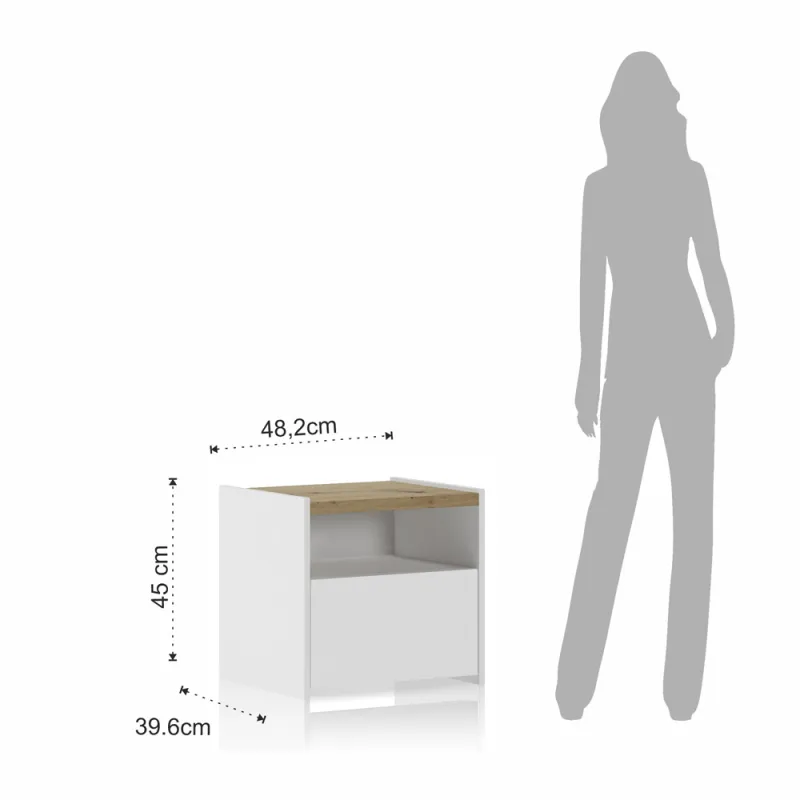 Noptiera Teo Wood 4595 Tomasucci Italia 