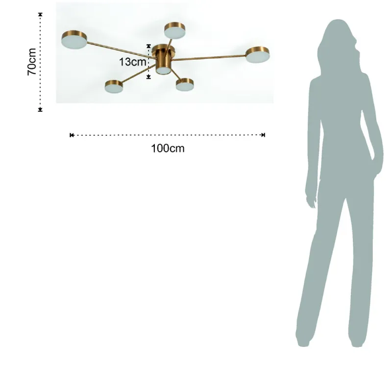 Plafoniera Combo B 4630 Tomasucci Italia 