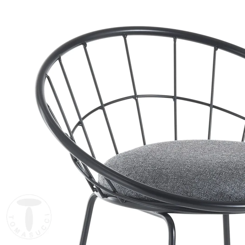 Scaun Captusit Aza Black 4633 Tomasucci Italia 