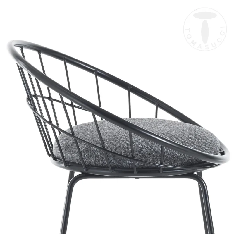 Scaun Captusit Aza Black 4633 Tomasucci Italia 