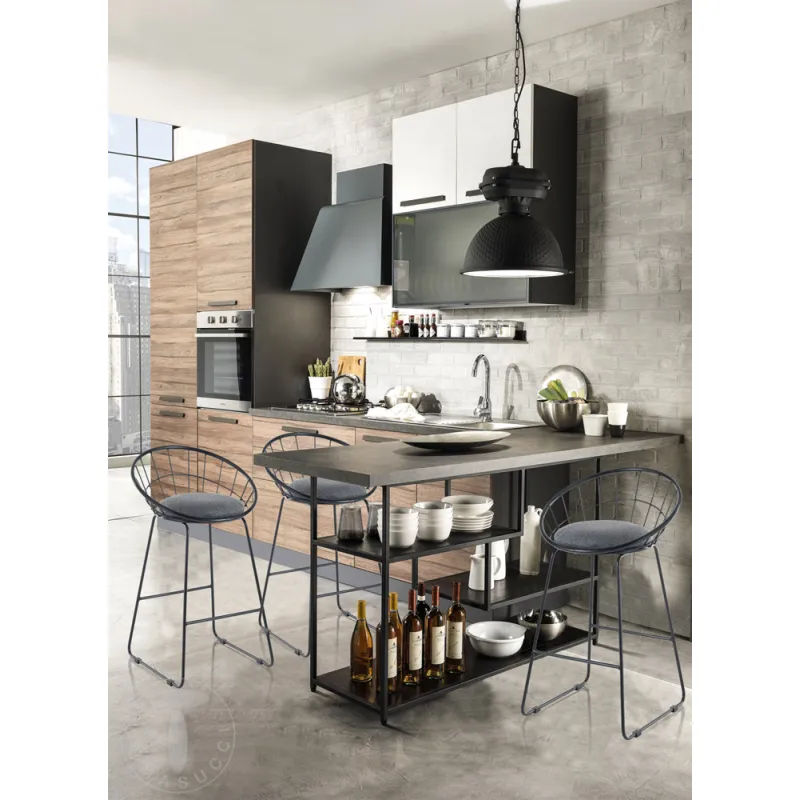 Scaun Captusit Aza Black 4633 Tomasucci Italia 