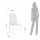 Scaun Tapitat Sara White 4637 Tomasucci Italia 