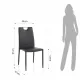 Scaun Tapitat Sara Black 4638 Tomasucci Italia 