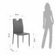 Scaun Tapitat Sara Grey 4639 Tomasucci Italia 