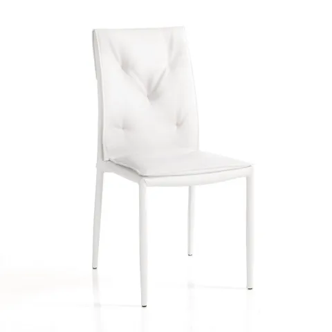 Scaun Tapitat Lucia White 4640 Tomasucci Italia 