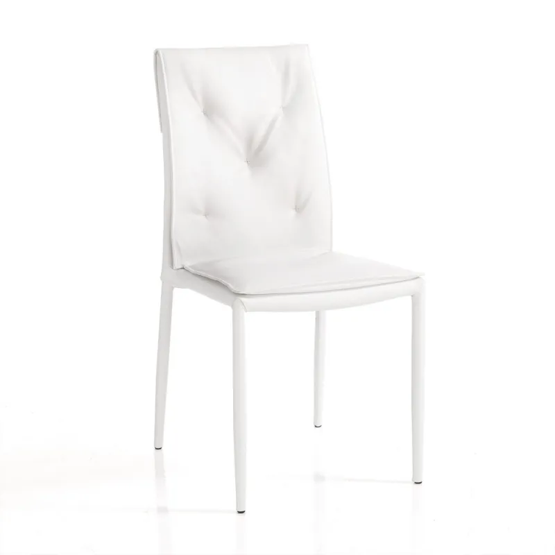 Scaun Tapitat Lucia White 4640 Tomasucci Italia 