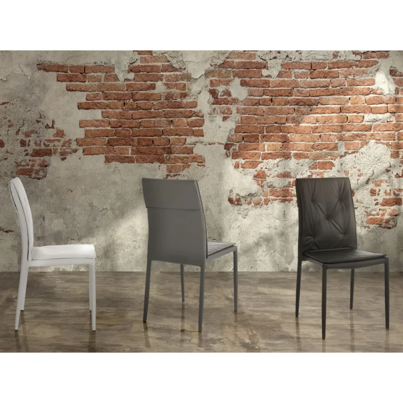 Scaun Tapitat Lucia White 4640 Tomasucci Italia 