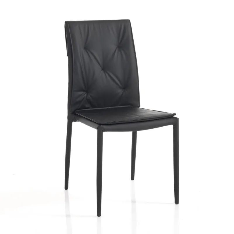 Scaun Tapitat Lucia Black 4641 Tomasucci Italia 
