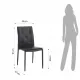 Scaun Tapitat Lucia Black 4641 Tomasucci Italia 