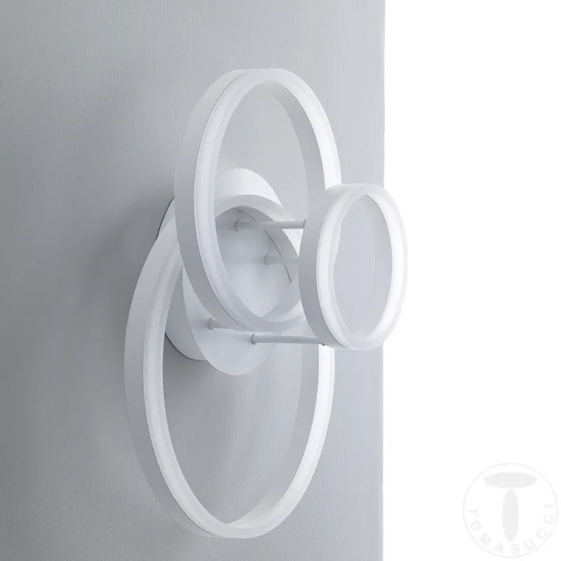 Plafoniera Rings White 4661 Tomasucci Italia 