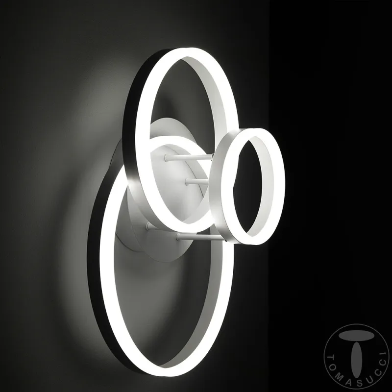 Plafoniera Rings White 4661 Tomasucci Italia 